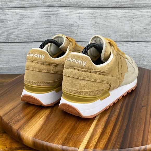 Saucony Shadow Original Style Tan Cannoli Pack Suede Shoes Men Sneaker Size 10.5 - Picture 5 of 12